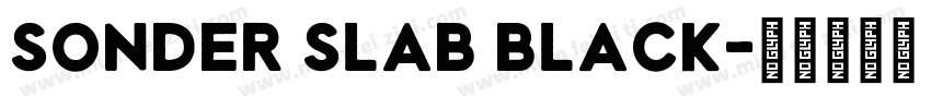 Sonder Slab Black字体转换
